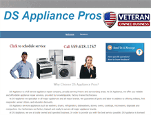 Tablet Screenshot of dsappliancepros.com